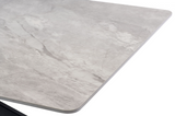 Kamella 160cm wide Dining Table Rebecca Grey with Black Legs
