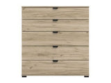 Nancy Oak Effect Wide 6 Drawer Chest - 11008295