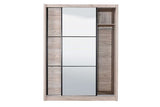 Nancy Oak 2 Door Sliding Door Wardrobe Slider 166cm Wide- 11008274
