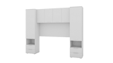 Santino Matte White Over Bed Storage Unit - 3485RZ