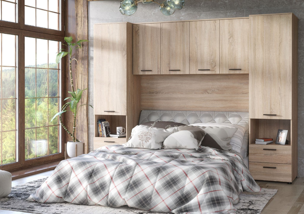 Miracle Overbed Unit in Light Oak
