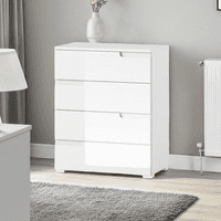 Serene White High Gloss Narrow Chest of Drawers S2 2927RZ