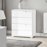 Serene White High Gloss Narrow Chest of Drawers S2 2927RZ