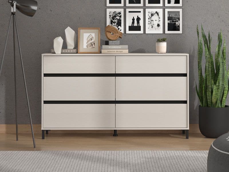 Bellington Cashmere 6 Drawer Wide 157cm Chest of Drawers - 11014145