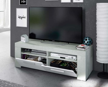 Kuno White and Grey TV Cabinet Entertainment Unit -016621L