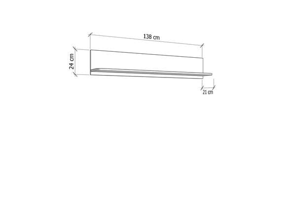 Darvaux Cashmere Wall Mounted Floating Wall Shelf - 11014043