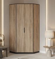 Firo Corner Wardrobe in Oak Effect