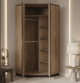 Firo Corner Wardrobe in Oak Effect