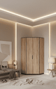 Firo Corner Wardrobe in Oak Effect