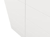 Nevaris White Narrow 2 Door Space-Saving 78.5cm Wide Wardrobe - 11014948