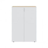 Grant Large White And Oak Effect 30 Pairs Shoe Cupboard Cabinet -017817F