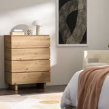 Mera 4 Drawer Chest in Sun-Lit Oak Effect