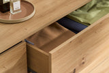 Mera 6 Draw Chest of Drawers in Warm Oak