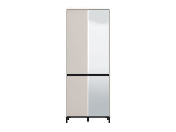 Flaneur Cashmere 4 Door Half Mirrored 40 Pair Large Tall Shoe Cabinet Cupboard - 11014081