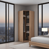Bonne Corner Wardrobe in Warm Oak 11008710