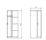 Bonne Corner Wardrobe in Warm Oak 11008710