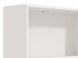 Tomaris White Slim 211.5cm Tall Bookcase Bookshelf Shelving Unit - 11011440