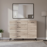 Materna Oak Effect 1 Door 4 Drawer Sideoard Storage Unit - 11012346