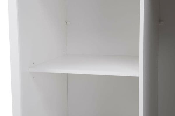 Inoxa White Large 200cm Mirrored Sliding Door Wardrobe - 8XRU4420