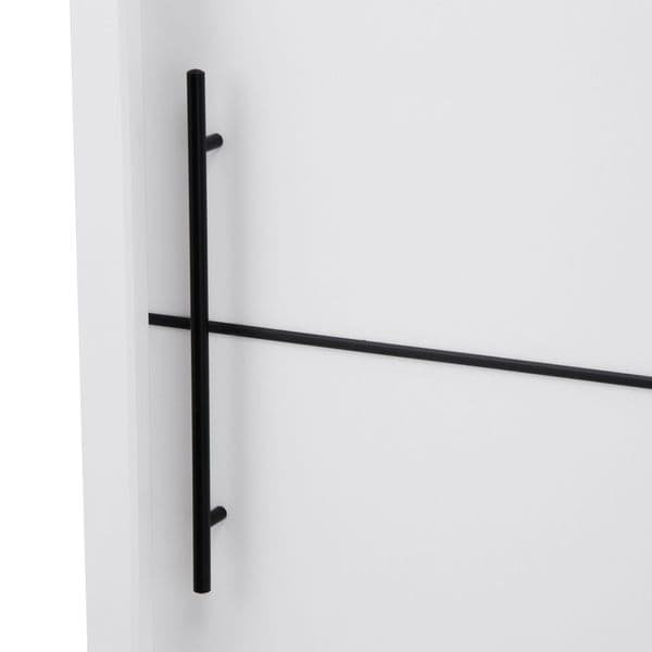 Inoxa White Large 200cm Mirrored Sliding Door Wardrobe - 8XRU4420