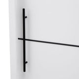 Inoxa White Large 200cm Mirrored Sliding Door Wardrobe - 8XRU4420