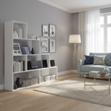 Vanneese White Step Bookcase Bookshelf- 002255BO
