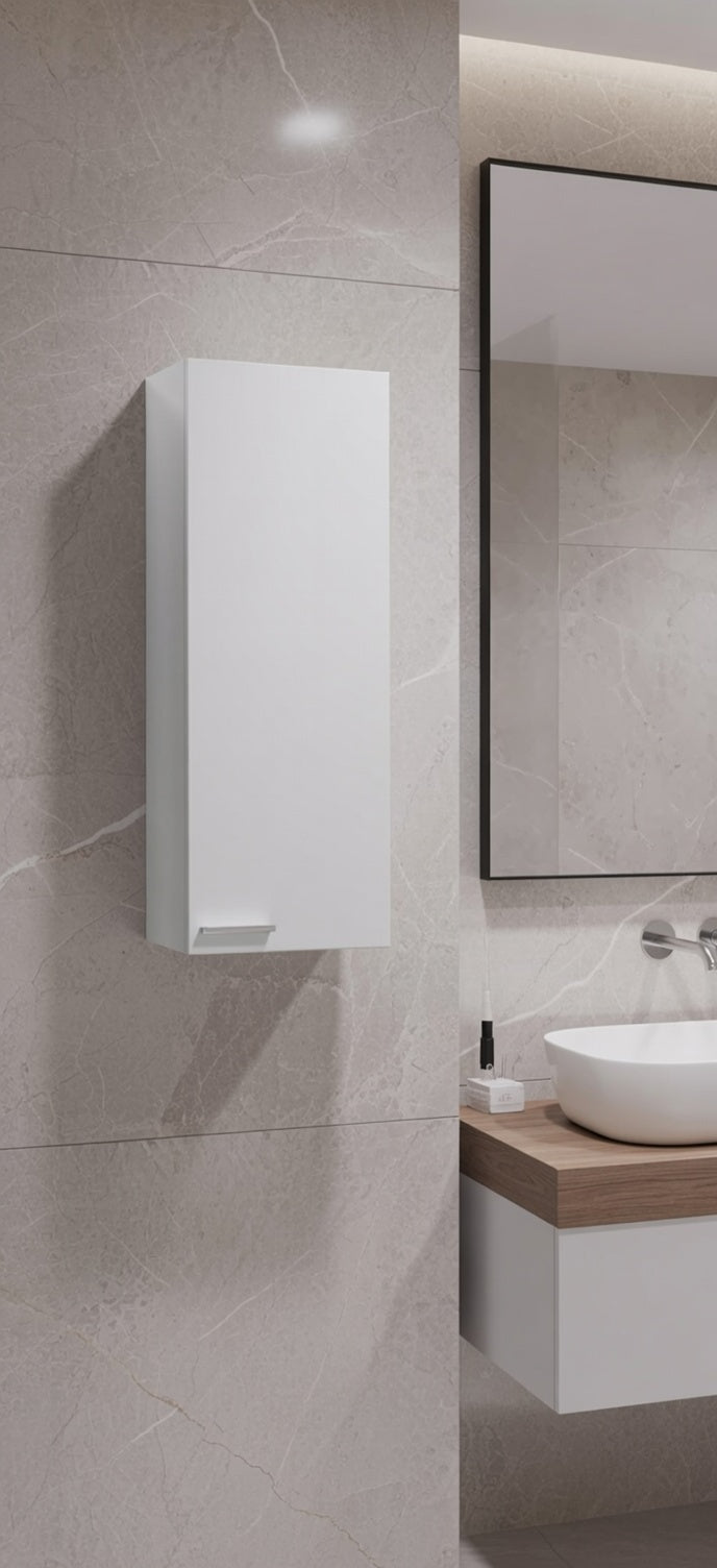 Sidi Bathroom Wall Cupboard White Gloss- 305270BO