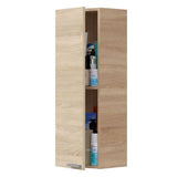 Pico Oak Effect 1 Door Small Wall Mounted Floating Bathroom Storage Cupboard-305270F