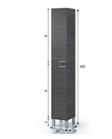Sidi Oak Grey Tall Bathroom Cupboard- 305260G