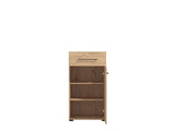 Lantier Slatted Artisan Oak Effect 1 Door Low Narrow Hallway Sideboard Storage Unit - 11013433