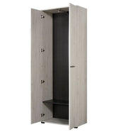 Ferrara  2 Door Slim Narrow Compact Wardrobe in Modern White Oak- 11008355
