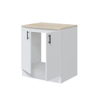 Magna Modular White Gloss 160cm Full Flat Pack Kitchen Units Set With Worktops Included  - Option 8