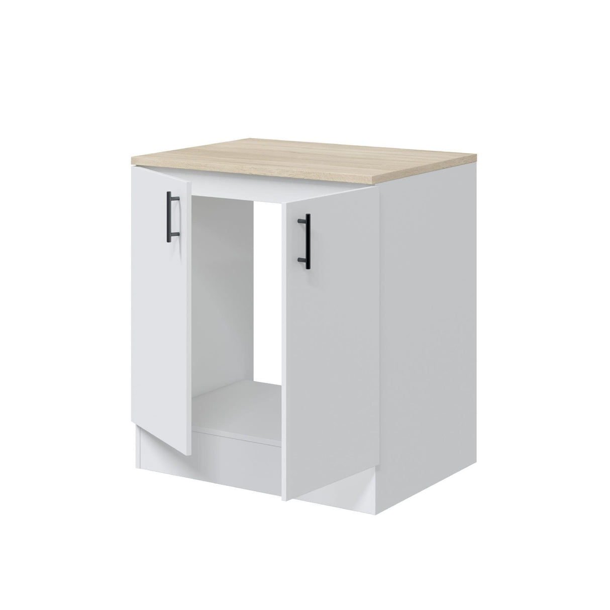 Magna White Gloss Modular 200cm Full Flat Pack Kitchen Units Set Worktops Included  - Option 5