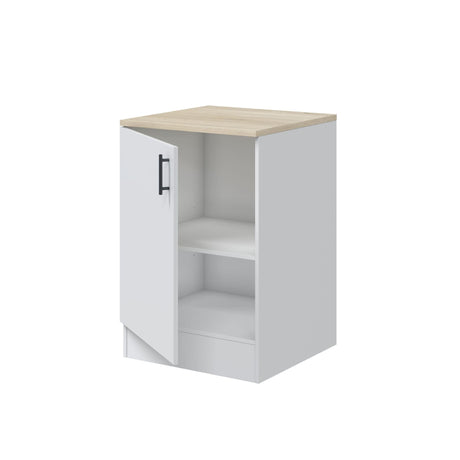 Magna White Gloss Modular 200cm Full Flat Pack Kitchen Units Set Worktops Included  - Option 5
