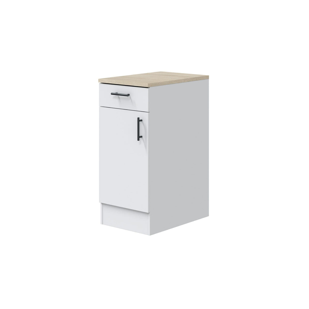 Magna Modular 400mm Kitchen Base Unit White Gloss - 0F1012B