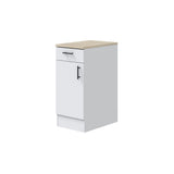 Magna Modular 400mm Kitchen Base Unit White Gloss - 0F1012B