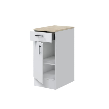 Magna Modular 400mm Kitchen Base Unit White Gloss - 0F1012B