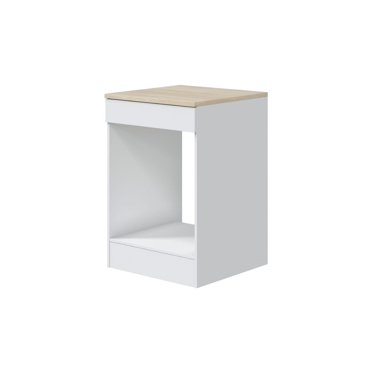Magna White Gloss Modular 240cm Full Flat Pack Kitchen Units Set With Worktops INCLUDED - Option 2
