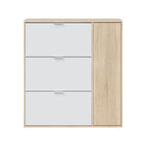 Marko Classy Oak Effect Shoe Cabinet with 4 Doors - 017818F