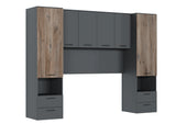 Miracle Overbed Unit in Grey & Rustic Oak