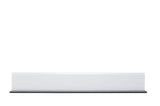 Reneese Floating Shelf White Gloss and Black Lounge Wall Shelving- 11008857