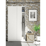 Dawn Slim Sliding Wardrobe in White - MAX019O