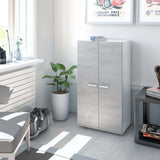 Naples Shoe 21 pair Cupboard Cabinet Grey and White 2962