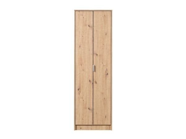 Pria Artisan Oak Effect Tall Multipurpose 2 Door Utility Shoe Storage Cupboard- 11008177