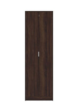 Pria Wenge Dark Brown Tall Multipurpose 2 Door Utility Shoe Storage Cupboard- 11011250