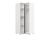 Nevaris White 3 Piece Large Corner Bedroom Wardrobe Modular Set
