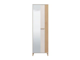 Elandra Cashmere Taupe And Artisan Oak Effect Slim Narrow Shallow Depth Wardrobe - 11013554 RZ