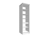 Sara Grey And Oak Effect Tall 60cm 3 Door Kitchen Larder Unit Pantry Cupboard - 11012281