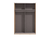 Raya Oak Effect Mirrored Sliding Door Wardrobe 145cm - 11013480