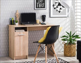 Seville Sonoma Oak Compact Study Desk With Storage- 11008651